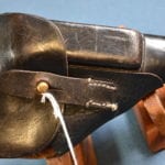 H-1005 AKAH BLACK LEATHER ANUSHATT HOLSTER FOR THE WALTHER PPK PISTOL.....VERY SHARP!!!