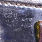 Sold- H-992  GERMAN WW2 CDG 41 CODED (AUWATER & BUBECK) & WAFENAMTED  BLACK LUGER HOLSTER....VERY SHARP!!!