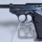 SOLD IMPORTANT UNOBTAINABLEY RARE WALTHER 2ND VARIATION ZERO SERIES P.38 PISTOL WITH ALTERED SLIDE MARKING......NICE!