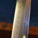 SOLD WW2 ERA JAPANESE ARMY OFFICERS SHIN GUNTO SWORD…..HAND FORGED GEN DAITO BLADE….27 INCHES LONG….BY OTA CHIKAHIDE….PREMIUM EXAMPLE