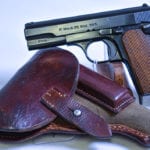 Sold - jhv41 FEMARU PISTOL WITH 1 MATCHING MAG & SCARCE 1941 TROPICAL HOLSTER.....LUFTWAFFE AFRIKA CORPS ISSUE....MINT SHARP!