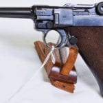SOLD SCARCE NAZI POLICE EAGLE/L 1941 Lg DATE MAUSER BANNER LUGER PISTOL, 1 MATCHING MAG & MINT CRISP!