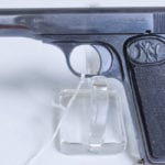 SOLD, SCARCE FN MODEL 1922 PISTOL, NAZI COMMERCIAL “EAGLE/N” MARKED, MINT CRISP & STUNNING!