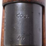 SOLD EXCEPTIONAL & SCARCE DOU 42 GERMAN WW2 G.24(t) RIFLE…..ALL MATCHING…..GREAT CARTOUCHES!