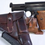SOLD EXTREMELY RARE NAZI POLICE "EAGLE/C" MARKED MAUSER MODEL 1934 PISTOL...ONLY 2,000 MADE.....MINT FULL RIG!!!