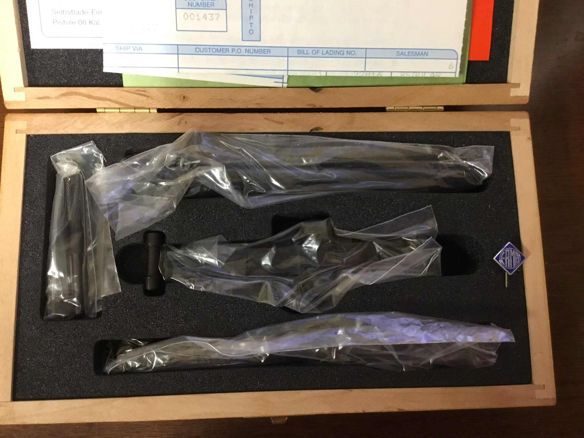 Erma SE 08 .22 long rifle conversion kit for the Luger pistol - Pre98 ...