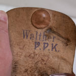 SOLD MON 12-9 TAN AKAH "ANUSHATT" HOLSTER FOR THE WALTHER PPK PISTOL, MINT SHARP!