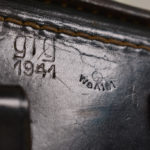 SOLD, gfg 1941 Black Hardshell Luger Holster.....NICE!