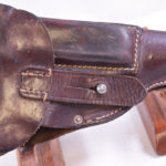SOLD SCARCE MID WAR POLICE EAGLE B HOLSTER FOR THE WALTHER PPK PISTOL, SCARCE REDDISH BROWN COLOR