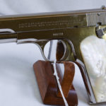SOLD HISTORIC COLT MODEL 1908 .380 AUTO, FACTORY NICKEL FINISH, "THE QUINTESSENTIAL GANGSTER PISTOL" SOLD BY "THE GANGSTER'S GUN DEALER", WOLF & KLAR OF FT WORTH TX! END OF SUMMER SALE!