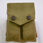 SOLD US WWI  MILLS 1916 OFFICERS EAGLE SNAP TWIN MAG POUCH FOR THE COLT 1911 PISTOL WITH 2 COLT WWI MAGS!