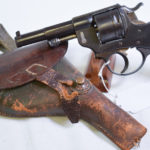 SOLD, SCARCE & RARELY SEEN FRENCH NAVY MODEL 1873 M SERVICE REVOLVER, MATCHING WITH HOLSTER! PRE98 ANTIQUE!