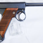 SOLD MINT CRISP EARLY PRODUCTION, RARE 9.2 date (FEB,1934) TOKYO ARSENAL TYPE 14 NAMBU PISTOL, STILL WITH MATCHING MAGAZINE! JUST STUNNING!