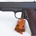 SOLD  EXCEPTIONAL US WW2 COLT 1911A1 ARMY PISTOL, AUG, 1943, MATCHING SLIDE, 100% CORRECT, STUNNING MINT NEW!