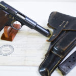 SOLD NAZI ISSUED ASTRA 600 PISTOL, FULL RIG WITH BRING BACK PAPERS! MINT SHARP!