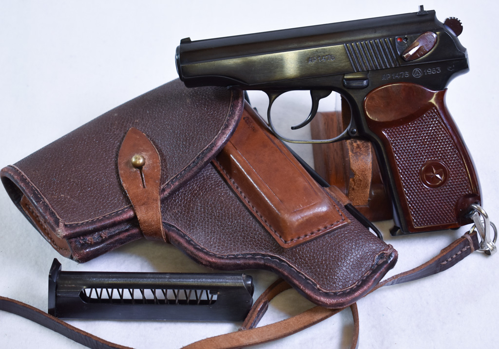 Genuine NEW Russian Police PM Makarov Gun Horizontal Holster OK-24 Leather Rare
