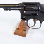 SOLD SCARCE 6 INCH SMITH AND WESSON 38/200 BRITISH SERVICE MODEL M & P REVOLVER, CANADIAN MILITARY ISSUE, VERY SHARP!