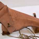SOLD  SCARCE US WW2 TEXTAN 1942 RIGHT HAND HOLSTER FOR THE M1917 .45acp REVOLVERS, MINT NEW!