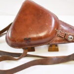 SOLD FEB 1, Late Leather Japanese Type 14 Nambu Holster with Scarce Shoulder Strap, Top Example!!!