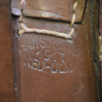 SOLD  GERMAN WW1 1917 DATED HANS ROMER MADE FULL LEATHER STOCK HARNESS FOR THE MAUSER BROOMHANDLE PISTOL, MINT!