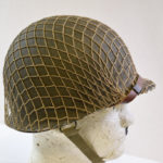 SOLD US WW2 M1 HELMET CIRCA 1944-45 FRONT SEAM SWIVEL BAIL, MINT CONDITION