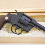 SOLD US WW2 VERY EARLY 1942 PRODUCTION COLT COMMANDO REVOLVER, UN-ISSUED FACTORY NEW IN ORIGINAL MATCHING BOX!