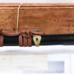 SOLD SPECTACULAR JAPANESE WW2 NAVAL OFFICERS KAI GUNTO SWORD, VET WAR TROPHY STILL WITH CRATE AND CAPTURE PAPERS!