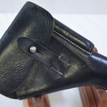 SOLD  RARE G.J. ENSINK RSHA/SS ISSUE LEADING EDGE MAG POUCH HOLSTER FOR THE WALTHER PP PISTOL, MINT!