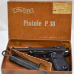 SOLD, SCARCE 1961 WALTHER P.38 PISTOL, NOT IMPORT MARKED, POLICE ISSUE MINT SHARP, IN ORIGINAL BOX, NOT IMPORT MARKED! END OF SUMMER SALE!
