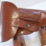 SOLD  NAZI POLICE EAGLE/B MARKED TAN HOLSTER FOR THE MAUSER HSc PISTOL, SCHAMBACH & CO BERLIN, MINT!