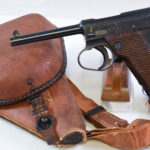 SOLD LATE WAR JAPANESE TYPE 14 NAMBU, 19.8 DATE (AUG, 1944),1 MATCHING MAG & HOLSTER WITH STRAP!