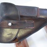 SUN APRIL 5, GERMAN WW2 WALTHER PPK HOLSTER, MINT UNMARKED, AKAH TYPE