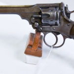 SOLD BRITISH WW1 1916 DATED WEBELY MARK VI BRITISH ARMY SERVICE REVOLVER MATCHING AND STILL IN THE ORIGINAL .455 CALIBER!
