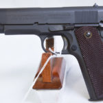 SOLD , US WW2 COLT 1911A1 US ARMY PISTOL, SEPT 1942 PRODUCTION, WB CARTOUCHED, MATCHING 100% ORIGINAL & MINT CRISP!