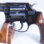 SOLD 1956 SMITH & WESSON PRE MODEL 36 CHIEFS SPECIAL REVOLVER, EARLY FLAT LATCH SNUB NOSE .38 SPECIAL, NICE!