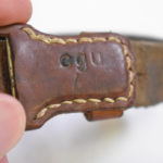 SOLD , 1944 GERMAN WW2 K98k RIFLE SLING, WAFFENAMTED AND "cgu4" MARKED, NICE!