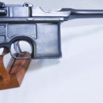 SOLD GERMAN WW1 MAUSER M1896/16 “RED 9” BROOMHANDLE PISTOL WITH MATCHING STOCK, VERY CRISP!