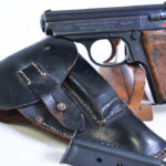 SOLD  OUTSTANDING NAZI POLICE EAGLE/C WALTHER PPK PISTOL, FULLY RIGGED OUT, 2 MATCHING MAGS & MATCHING HOLSTER, POLICE NAMED!