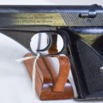 SOLD MAUSER HSC LATE WAR WAFFENAMTED WaA135, WITH RARER PLASTIC GRIPS, MINT CRISP!
