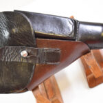 Sold ULTRA RARE TWO TONE RED/BLACK D.R.G.M Akah Marked Walther PPK Holster, MINT!