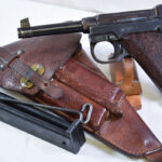 SOLD, SWEDISH M40 LAHTI PISTOL, BEAUTIFUL TAN HOLSTER, FULL RIG FROM THE DANISH CONTRACT, MINT CRISP! END OF SUMMER SALE!
