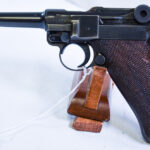SOLD VERY SCARCE 41-42 CODE P.08 LUGER PISTOL, VERY RARE VARIANT ONLY 7000 MADE, VERY SHARP!