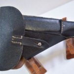 SOld GERMAN WWII  bml/44 CODED BLACK PEBBLEGRAIN LEATHER SOFTSHELL P.38 HOLSTER, MINT CRISP!