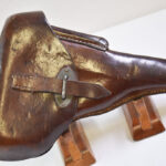 SOLD VERY RARE 1944 LUFTWAFFE CONTRACT POLISH MADE lyo CODED TAN P.38 HARDSHELL HOLSTER
