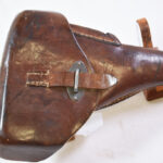 SOLD VERY RARE 1944 LUFTWAFFE CONTRACT POLISH MADE NDK CODED TAN P.38 HARDSHELL HOLSTER