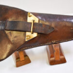 SOLD, ULTRA RARE PRE WAR ESTONIAN HOLSTER FOR THE ESTONIAN CONTRACT FN HIGH POWER PISTOL, MINT!