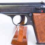 SOLD WALTHER PP PISTOL, RARE NAZI POLICE EAGLE/F MARKED, RARE WOOD GRIPS! VERY CRISP!