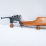SOLD EXCEPTIONAL CONDITION MAUSER M1921 “BOLO” BROOMHANDLE PISTOL, EARLY PRODUCTION WITH MATCHING SHOULDER STOCK!