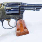 SOLD  BRITISH WW2 "BATTLE OF BRITAIN" SMITH & WESSON .38/200 REVOLVER, RARE 6 INCH,  LEND LEASE, MATCHING & SHARP!