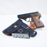 SOLD MAUSER HSc PISTOL, 1944 3 LINE VARIANT, MILITARY FINISH WAFFENAMTED, MINT FULL RIG!